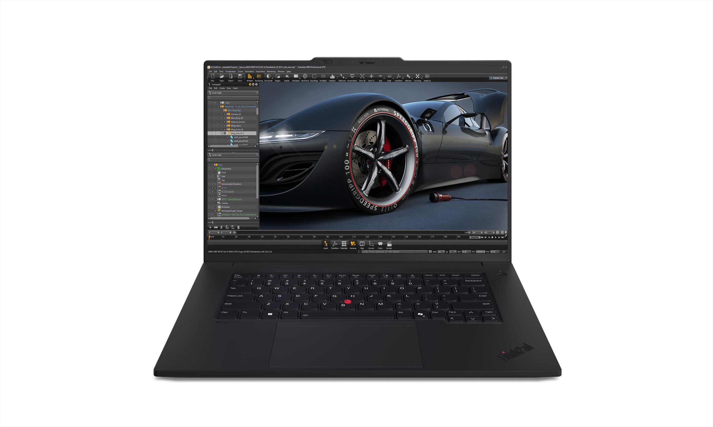 Lenovo ThinkPad P1 Gen 7 Intel Core Ultra 9 185H Mobiel werkstation 40,6 cm (16") WQXGA 64 GB LPDDR5x-SDRAM 2 TB SSD NVIDIA GeForce RTX 4070 Wi-Fi 7 (802.11be) Windows 11 Pro Zwart afbeelding