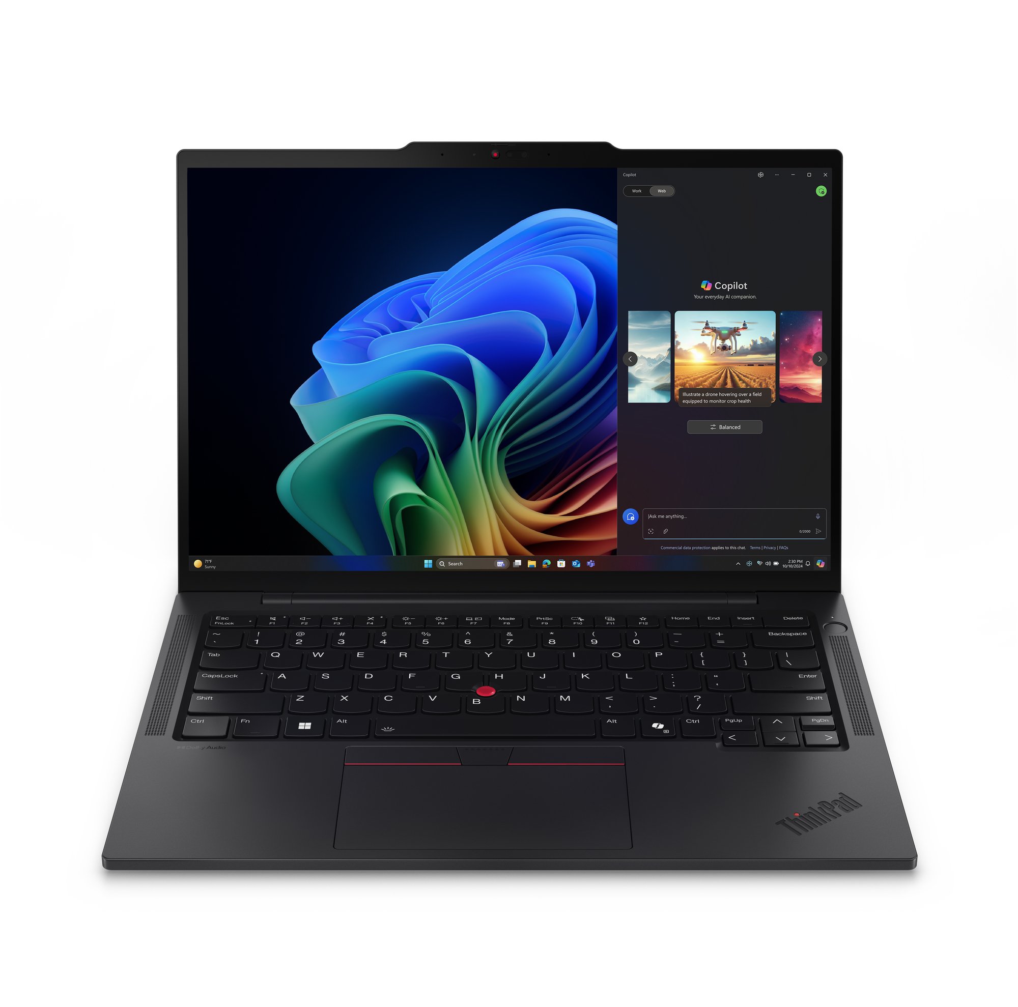 Lenovo ThinkPad T14s Gen 6 (AMD) AMD Ryzen AI 7 PRO 360 Laptop 35,6 cm (14") WUXGA 32 GB LPDDR5x-SDRAM 512 GB SSD Wi-Fi 7 (802.11be) Windows 11 Pro Zwart afbeelding