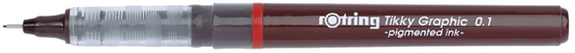rOtring Tikky-Grafik Fineliner Viltstiften | 0,3 mm | Zwarte Inkt | 12 Doos