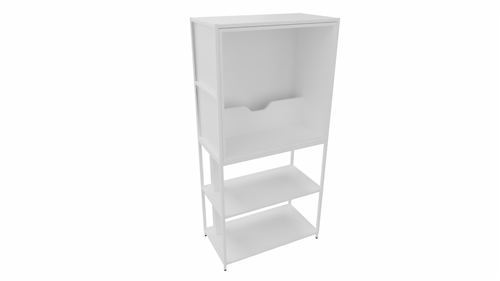 Kastelement 22601 - 165 x 80 x 43 cm. - Wit - Wit