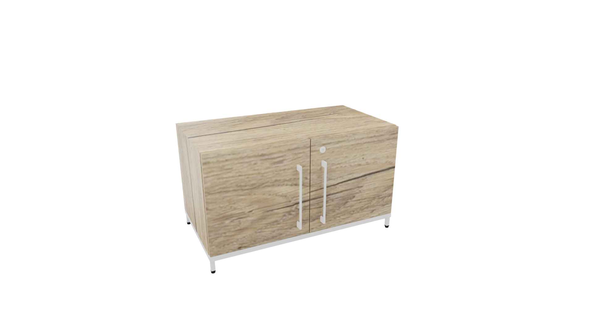 Kastelement 23801 - 80 x 46 x 43 cm. - Wit - Eiken YT49a afbeelding