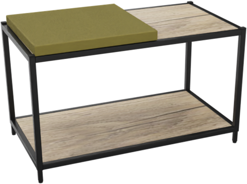 Kastelement 21801 - 46 x 80 x 43 cm. - Zwart - Eiken YT49a
