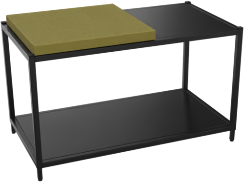 Kastelement 21801 - 46 x 80 x 43 cm. - Zwart - Zwart