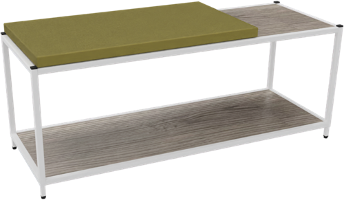 Kastelement 21901 - 46 x 119 x 43 cm. - Wit - Eiken YT63A