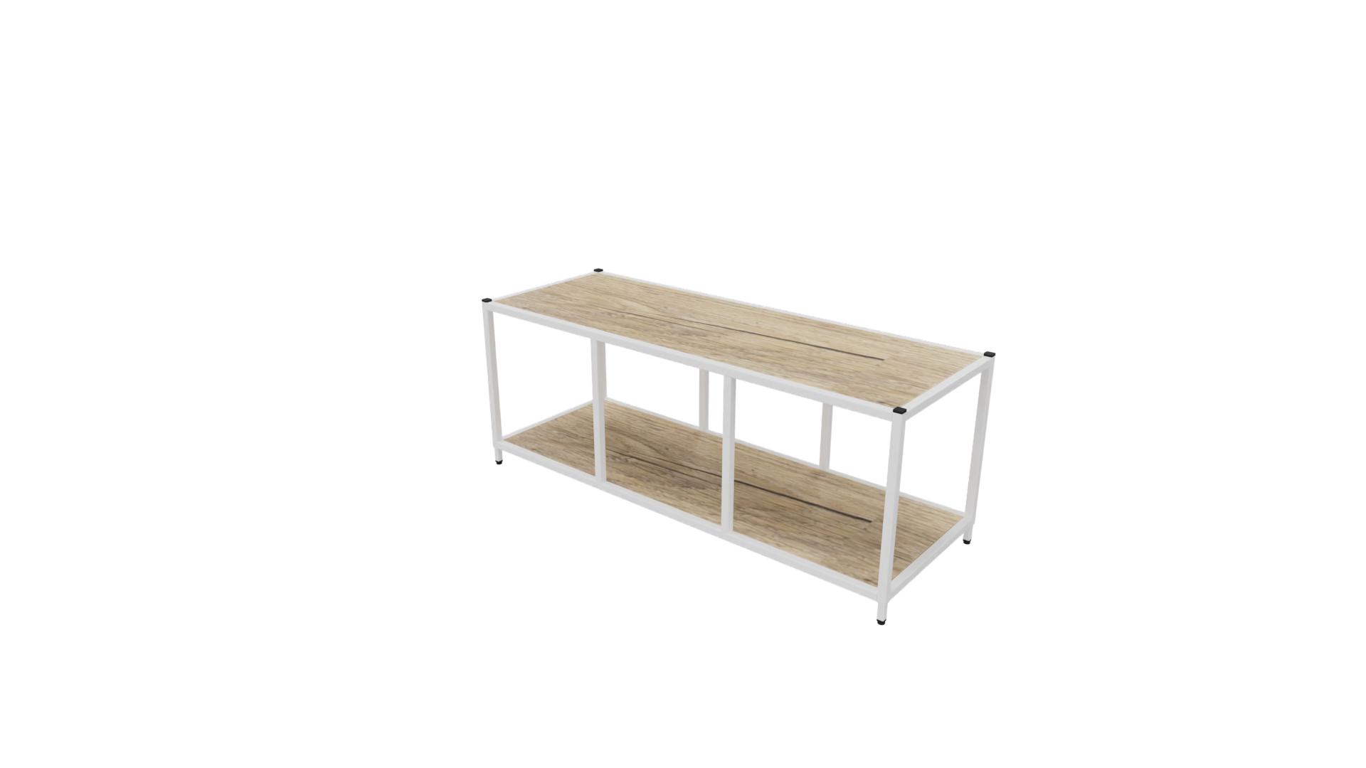 Kastelement 20101 - 46 x 119 x 43 cm. - Wit - Eiken YT49a