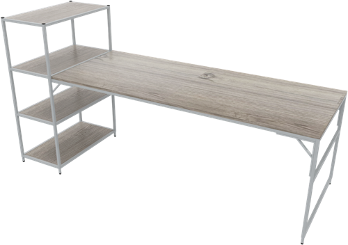 Kastelement 22001 - 124 x 80 x 43 cm. - Alu - Eiken YT63A