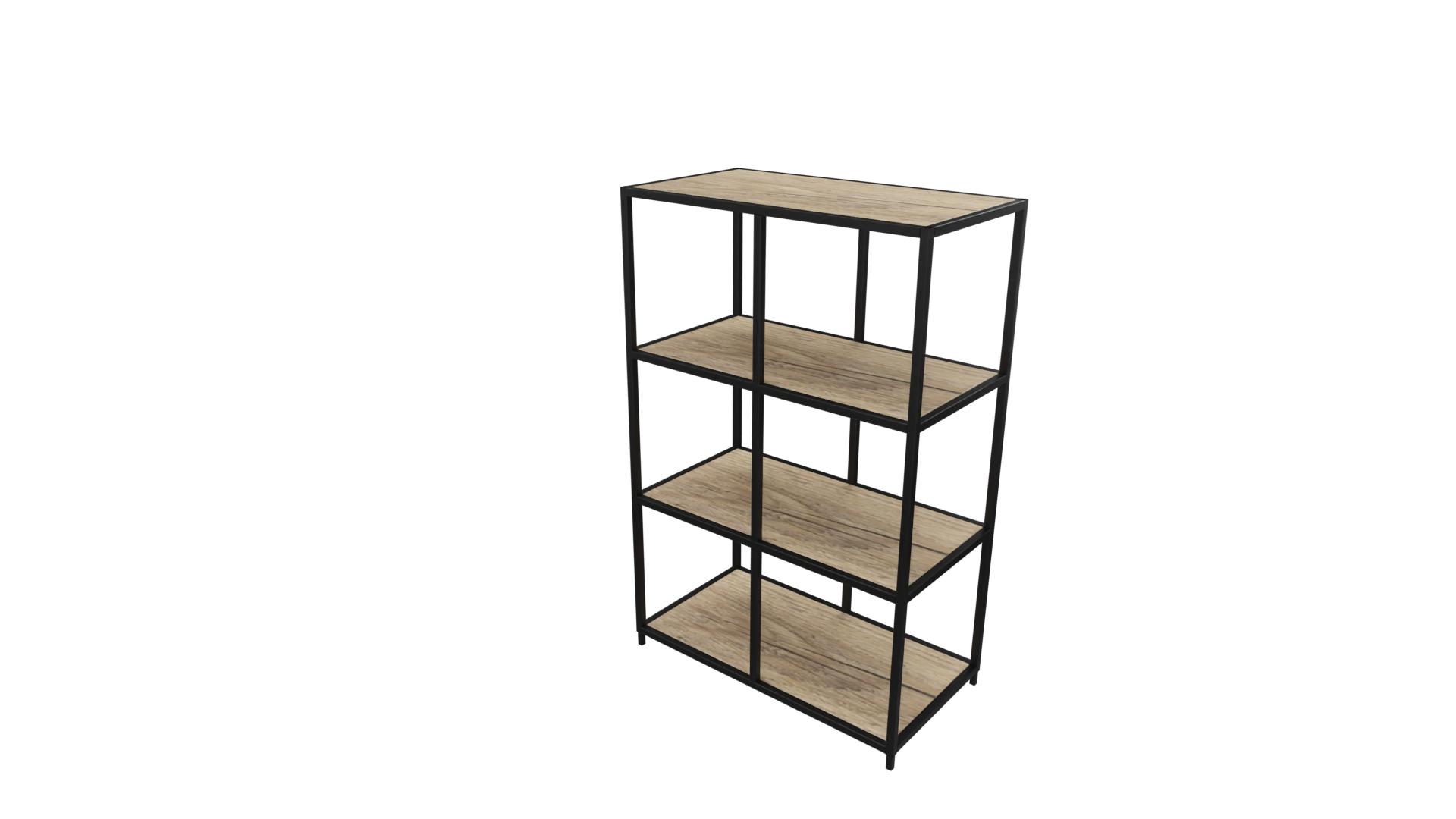 Kastelement 20601 - 124 x 80 x 43 cm. - Zwart - Eiken YT49a