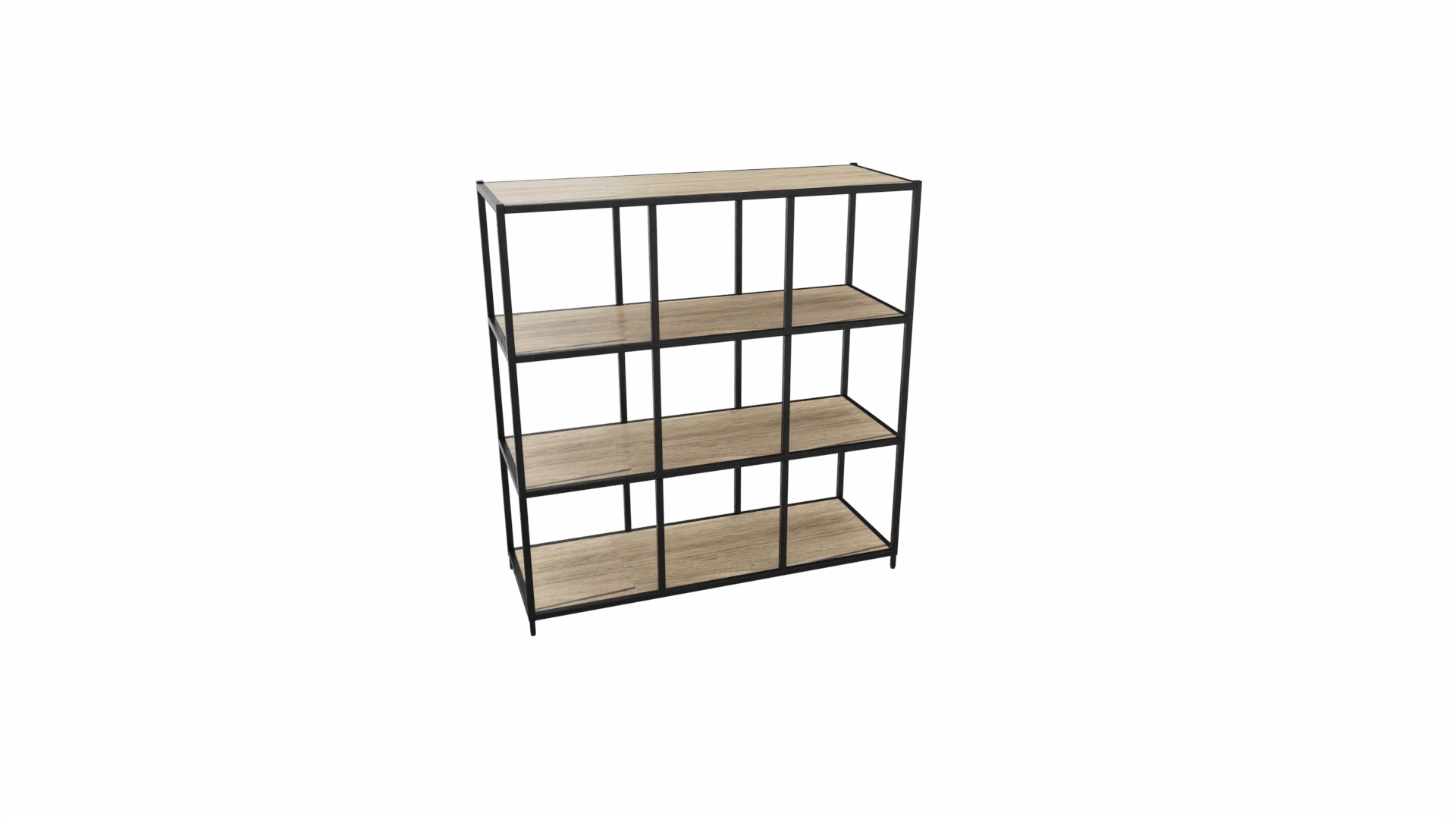 Kastelement 20801 - 124 x 119 x 43 cm. - Zwart - Eiken YT49a