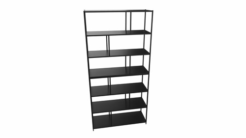 Kastelement 21501 - 244 x 119 x 43 cm. - Zwart - Zwart
