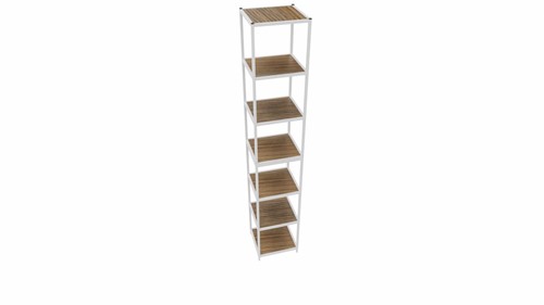 Kastelement 21401 - 244 x 40 x 43 cm. - Wit - Eiken YT60A