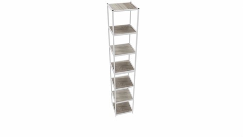 Kastelement 21401 - 244 x 40 x 43 cm. - Wit - Eiken YT63A