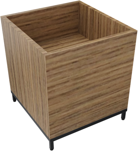 Kastelement 24101 - 40 x 46 x 43 cm. - Zwart - Eiken YT60A