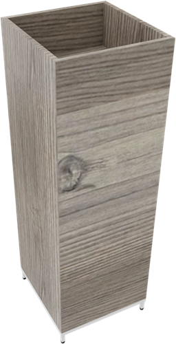 Kastelement 24201 - 40 x 124 x 43 cm. - Wit - Eiken YT63A