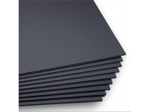 Foamboard CE all black 5mm 70x100cm zwart
