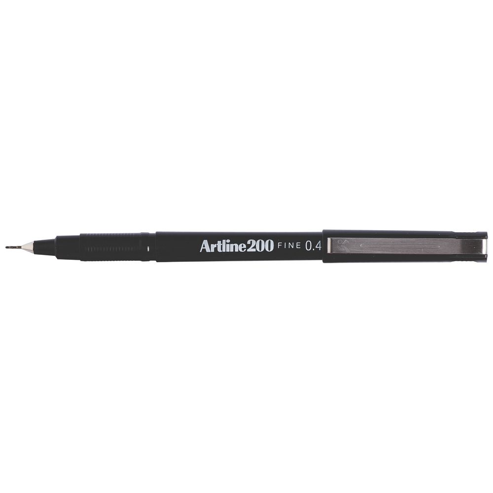 Fineliner Artline 200 rond fijn zwart afbeelding
