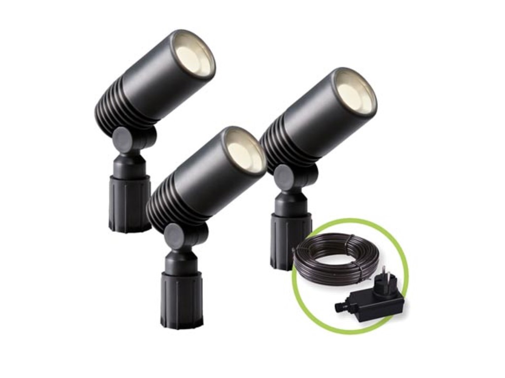 Velleman GARDEN LIGHTS ALDER SET SPOT 12 V 3 st. 120 lm 2 W 3000 K