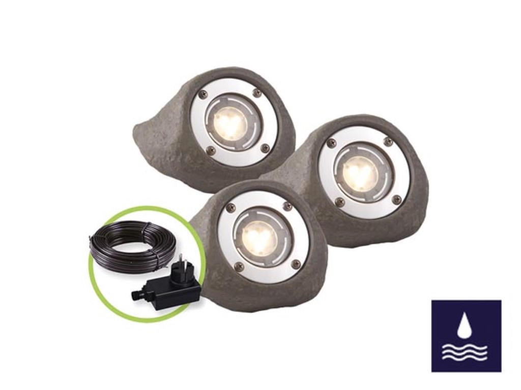 Velleman GARDEN LIGHTS LAPIS SET SPOT 12 V 3 st. 190 lm 3 W 3000 K