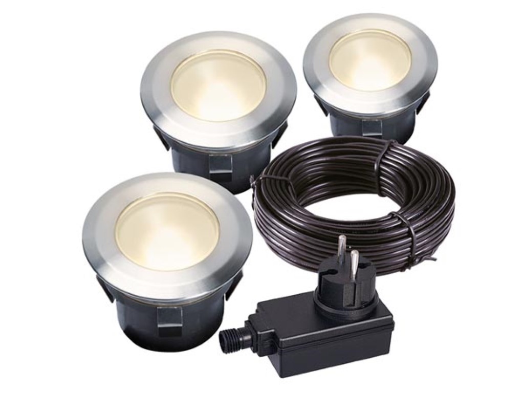 Velleman GARDEN LIGHTS LARCH SET INBOUWSPOT 12 V 30 lm 1 W 3000 K