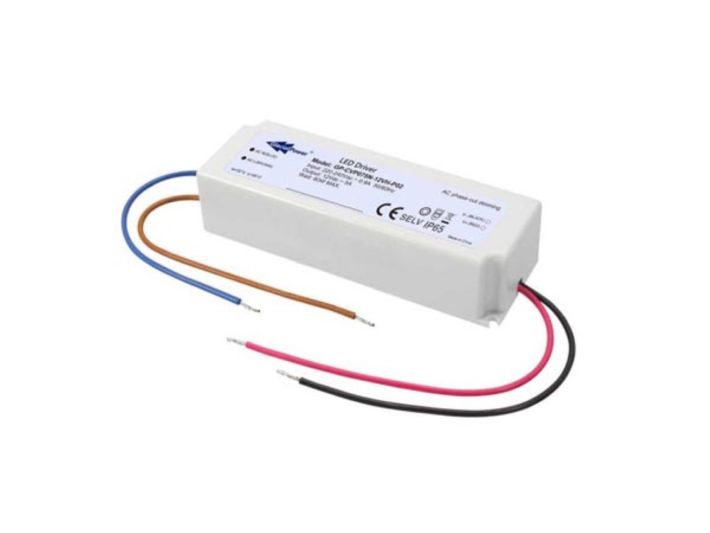 Velleman LEDVOEDING MET CONSTANTE SPANNING 75 W 12 V 5 A TRIAC DIMBAAR