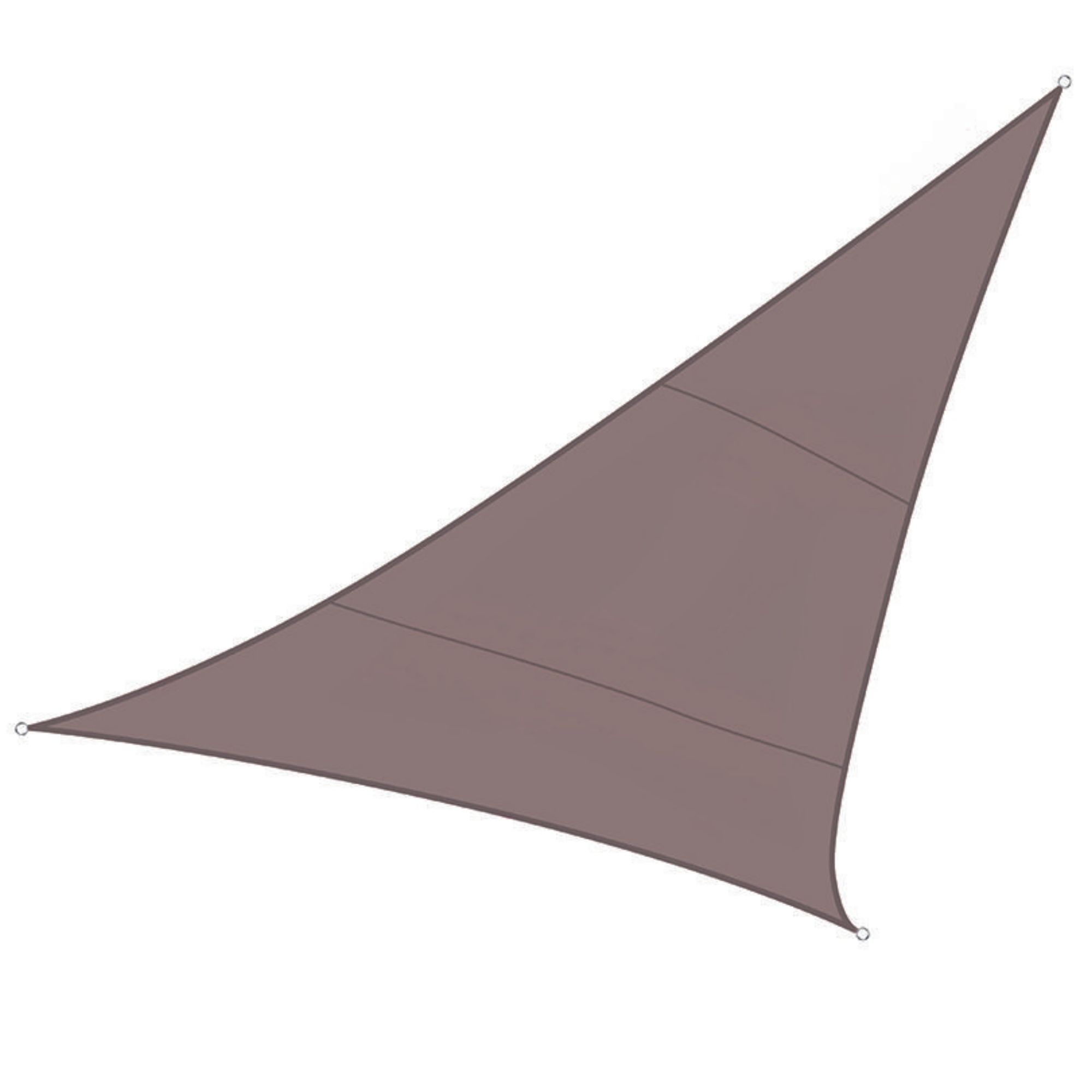 ZONNEZEIL - DRIEHOEK - 5 x 5 x 5 m - KLEUR: TAUPE afbeelding