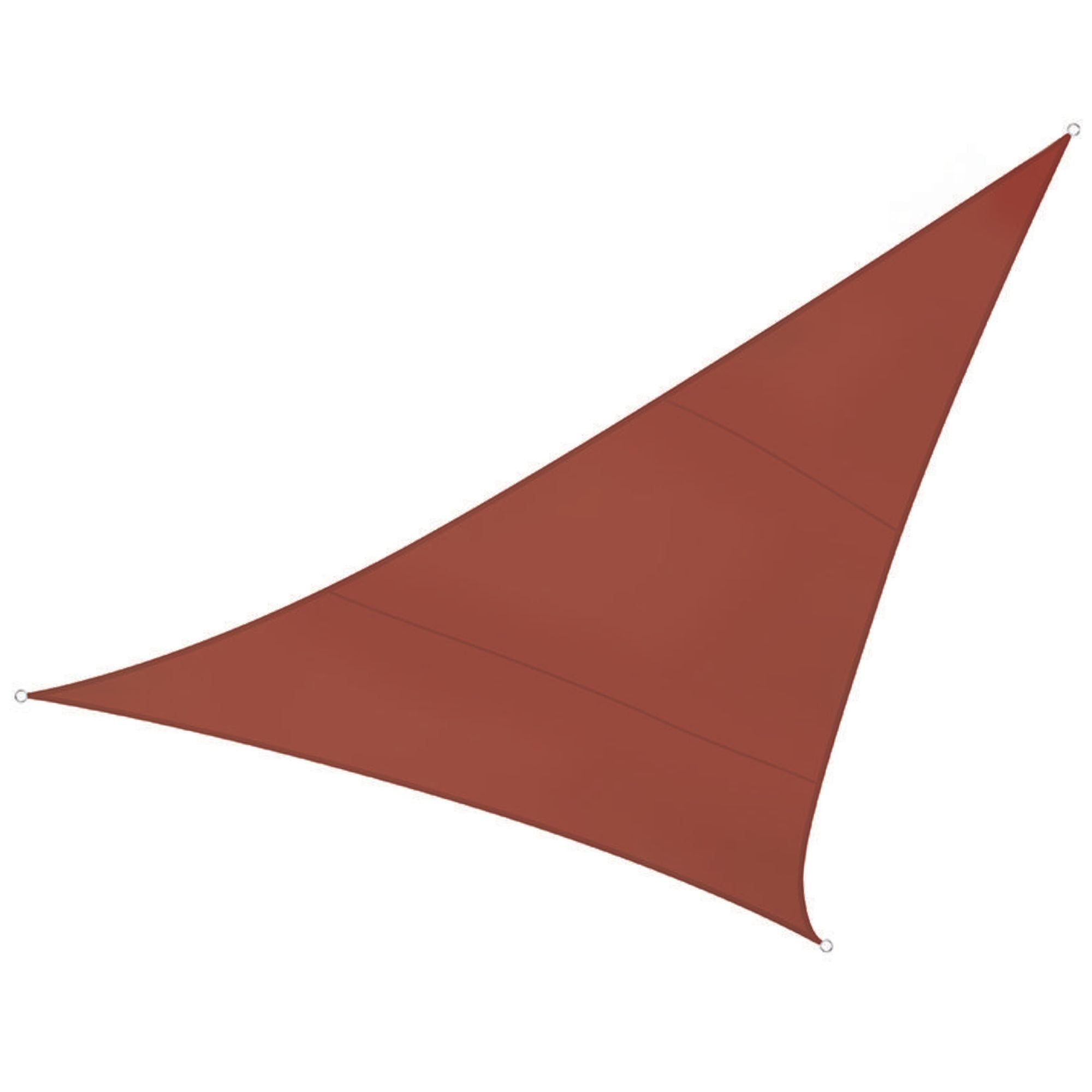 ZONNEZEIL - DRIEHOEK - 5 x 5 x 5 m - KLEUR: TERRACOTTA afbeelding