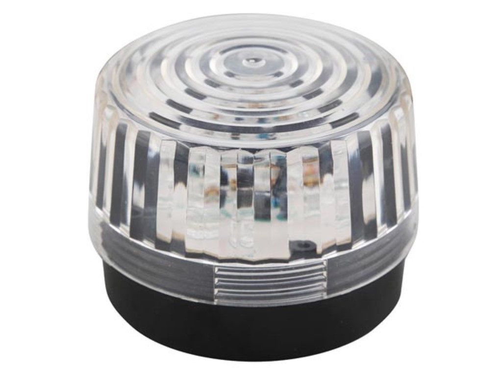 Velleman LED-KNIPPERLICHT TRANSPARANT 12 VDC -ø 100 mm