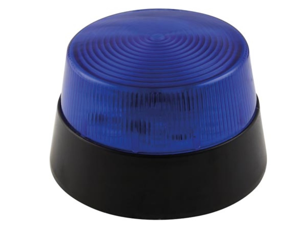 Velleman LED-KNIPPERLICHT BLAUW 12 VDC -ø 77 mm