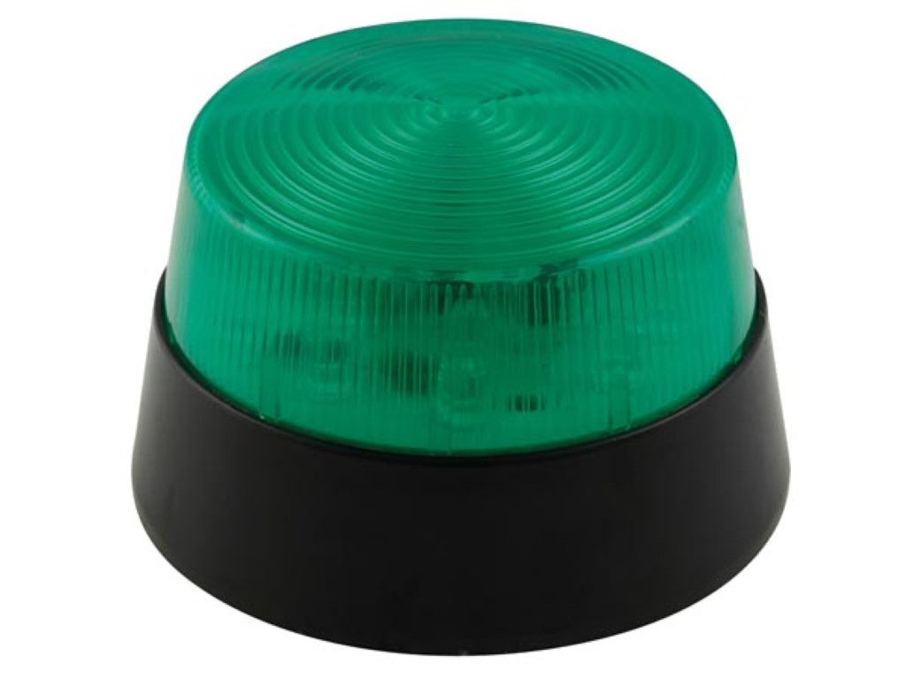 Velleman LED-KNIPPERLICHT GROEN 12 VDC -ø 77 mm