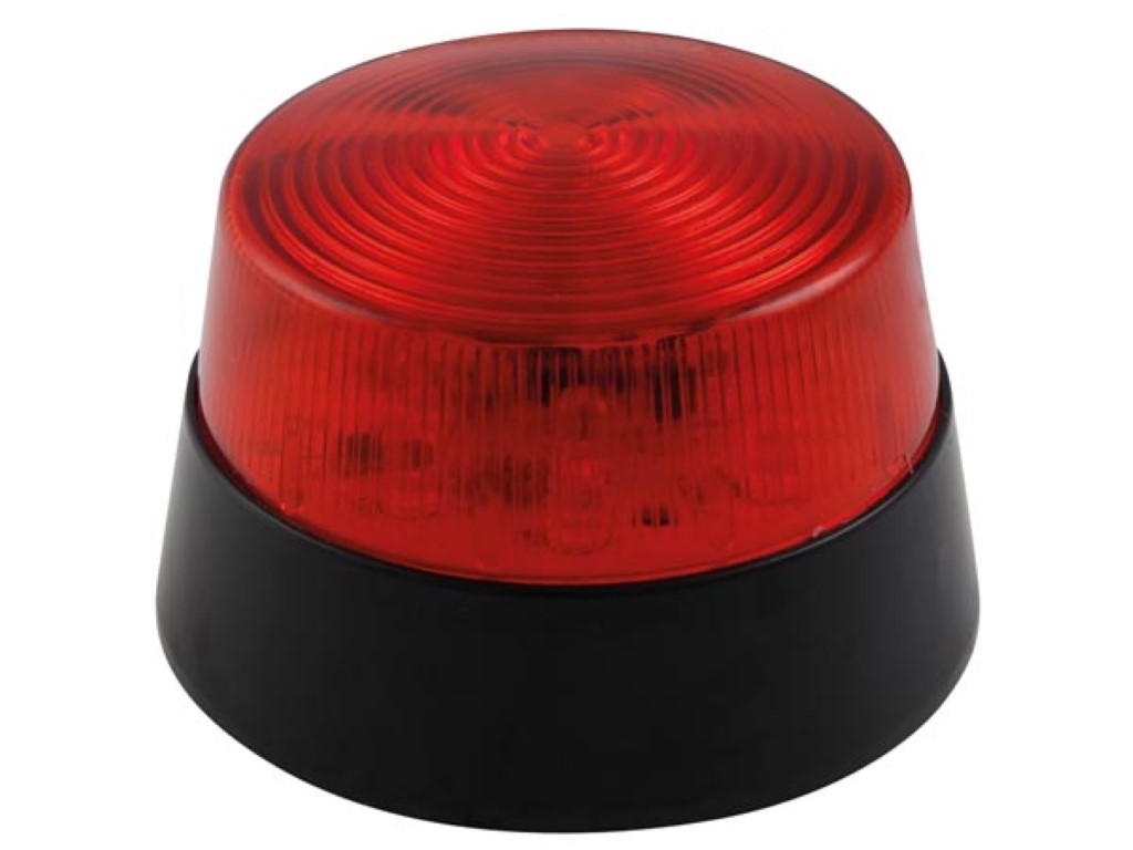 Velleman LED-KNIPPERLICHT ROOD 12 VDC -ø 77 mm