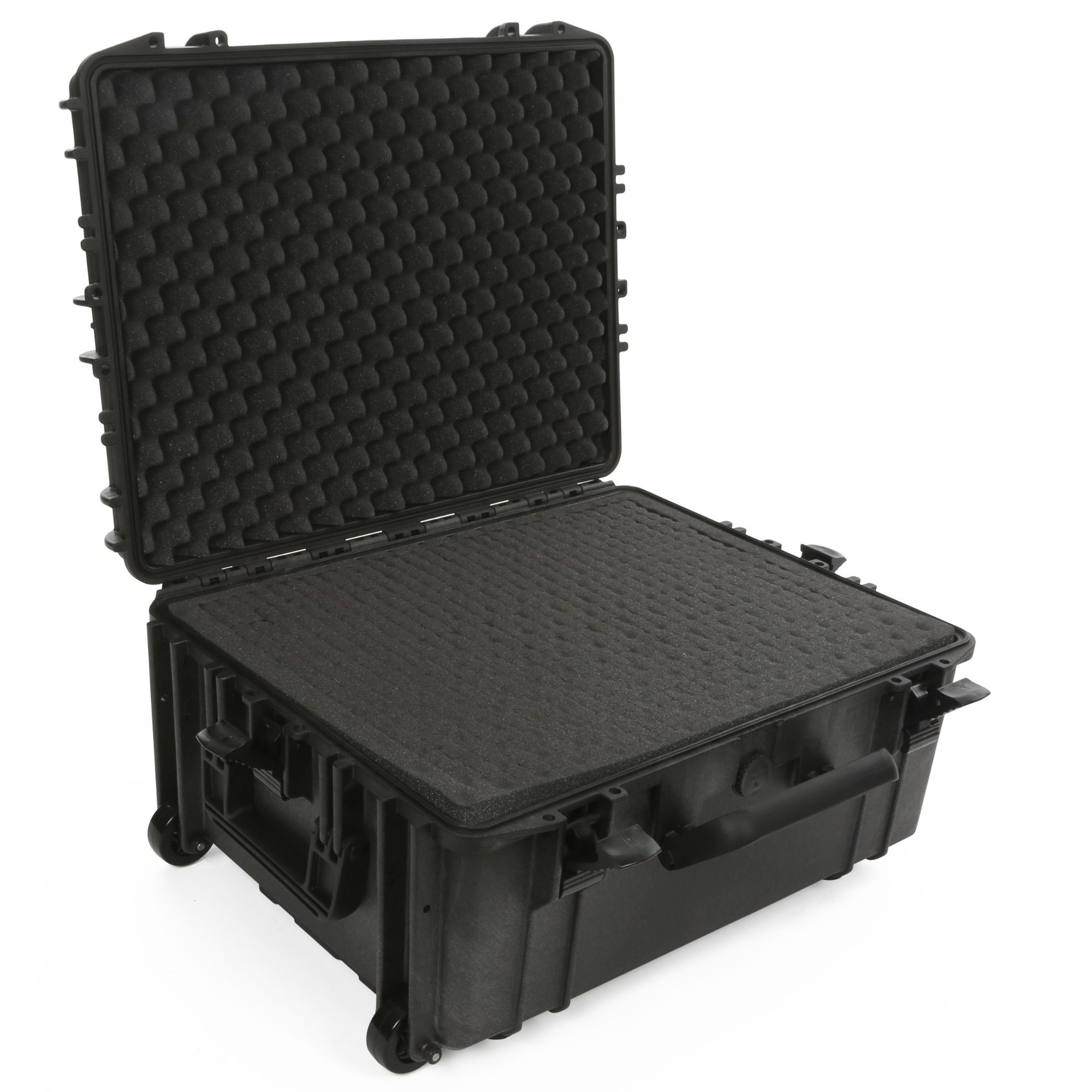 HARDE TROLLEY KOFFER - 604 x 473 x 283 mm - MET PLUKSCHUIM - 80 L afbeelding