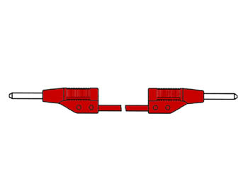 Velleman SPUITGEGOTEN MEETSNOER 2mm 50cm ROOD (MVL 2 50)