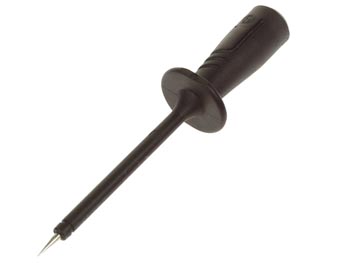Velleman MEETPEN MET ELASTISCHE EN SLAGVASTE ISOLATIEHULS VROUWELIJKE AANSLUITING 4mm (PRUEF2600 ZWART)