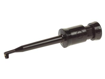 MINIATUUR KLEMTESTPEN MET SOLDEERAANSLUITING (KLEPS 2) - ZWART afbeelding