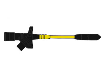 Velleman FLEXIBELE KLEMTESTPEN MET TWEEDELIGE KLEM (KLEPS 2700)