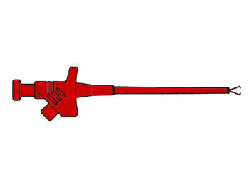 FLEXIBELE KLEMTESTPEN / ROOD (KLEPS 30) afbeelding