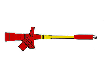 KLEMTESTPEN MET WIJDE BEKOPENING / ROOD (KLEPS 2800) afbeelding