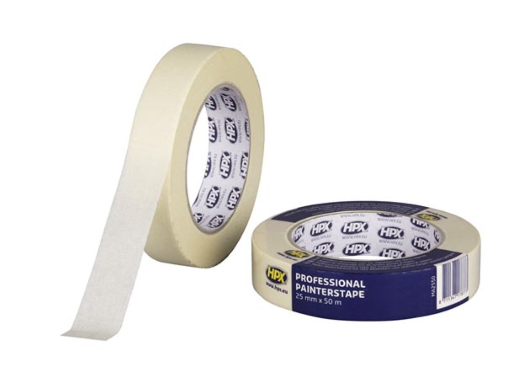 Velleman Masking tape 60°C crèmewit 25mm x 50m