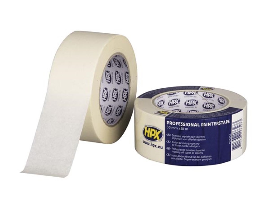 Masking tape 60°C - crèmewit 50mm x 50m afbeelding