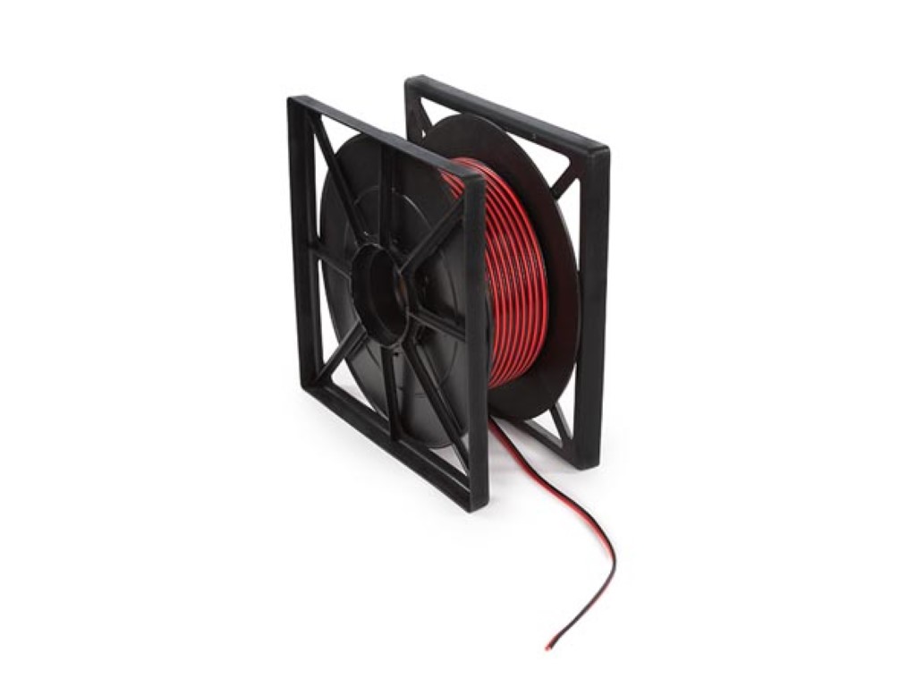 LUIDSPREKERKABEL - ROOD/ZWART - 2 x 1.50 mm² - 100 m afbeelding