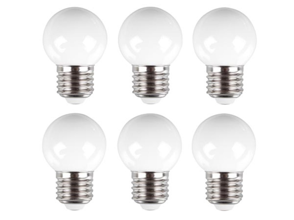Witte reservelampen - 6 st. afbeelding