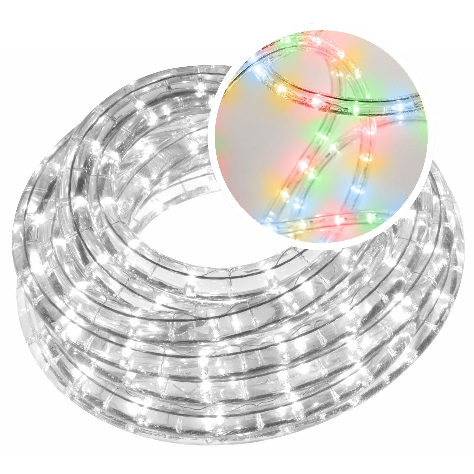 LED-LICHTSLANG - 2 KANALEN - MEERKLEURIG + CONTROLLER (20 m) afbeelding