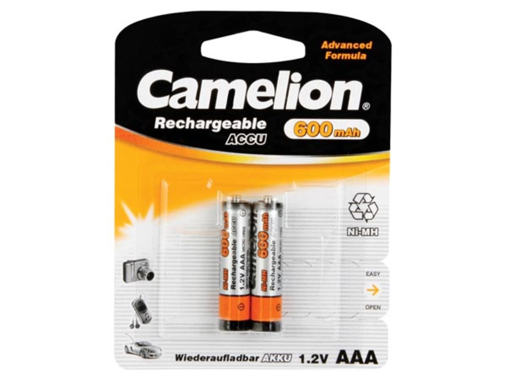 Velleman NiMH AAA 1.2V-600mAh (2 kaart)