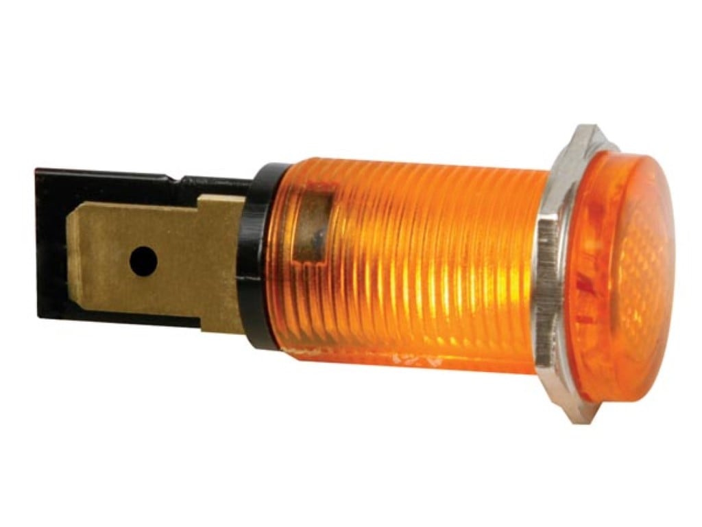 RONDE SIGNAALLAMP 14mm 12V ORANJE afbeelding