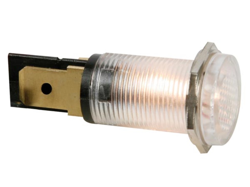RONDE SIGNAALLAMP 14mm 12V HELDER afbeelding
