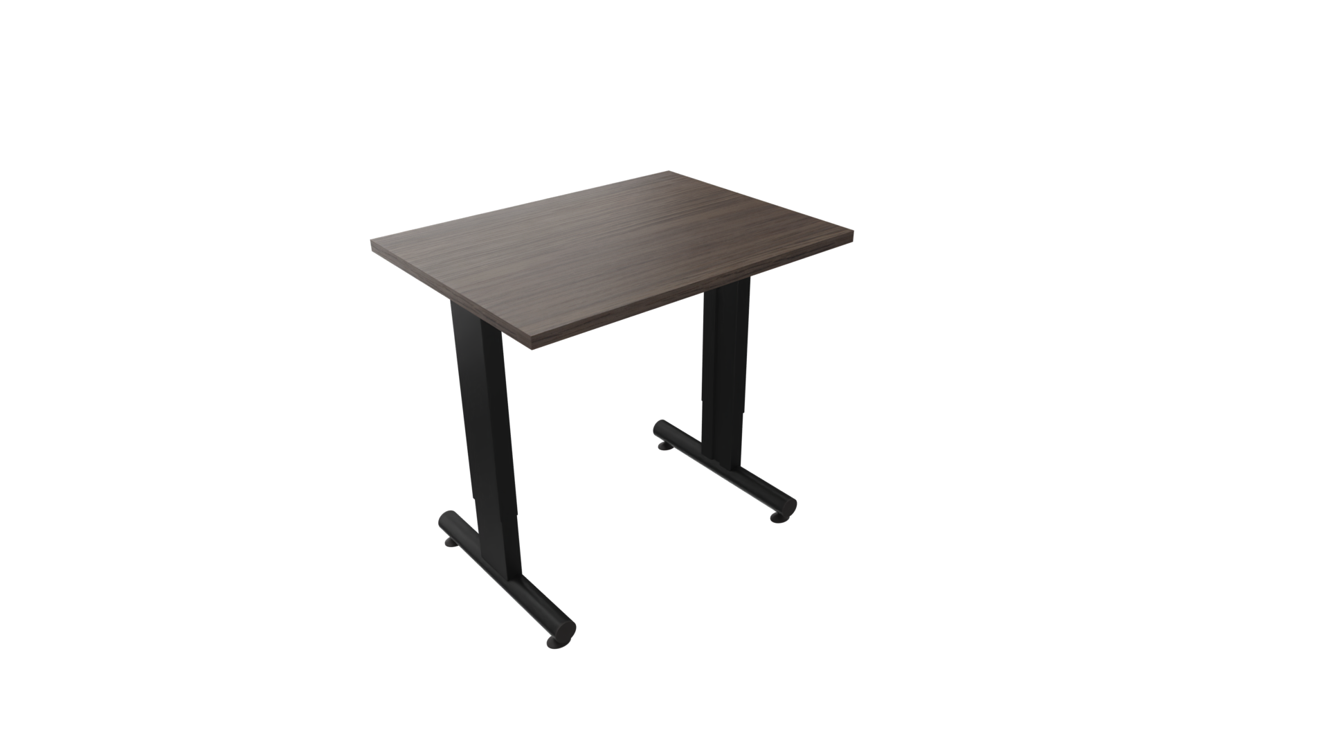 Bijzettafel 3331 - 120 x 60 cm. - Zwart - Eiken donker afbeelding