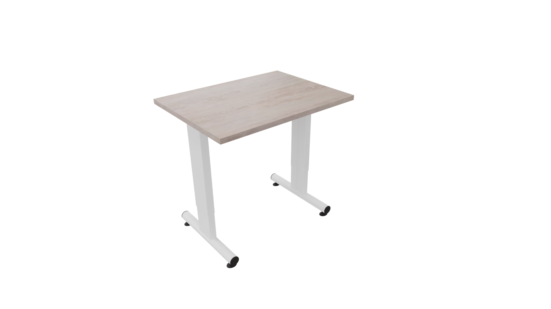 Bijzettafel 3331 - 80 x 46 cm. - Wit - Eiken Robson afbeelding