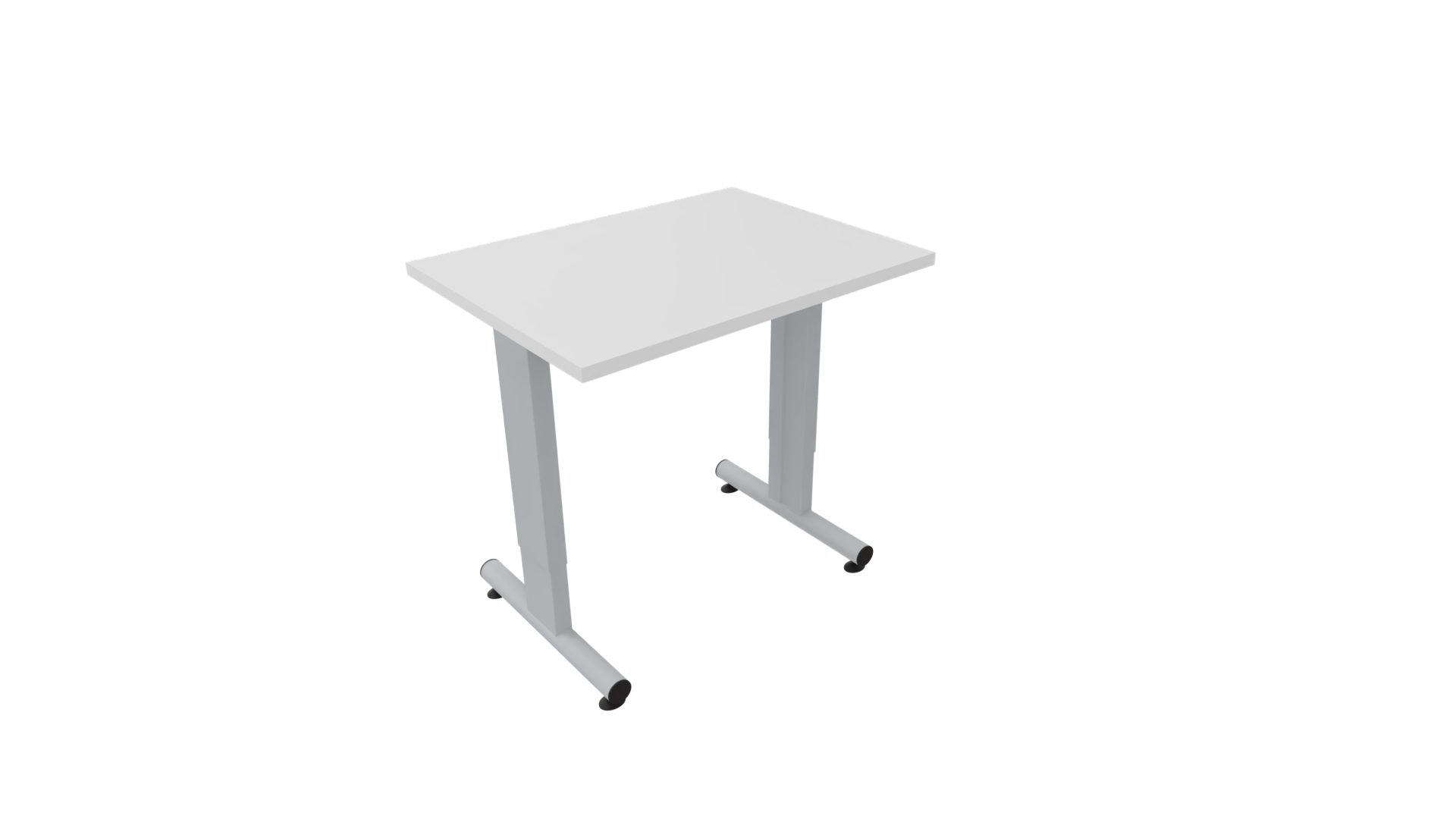 Bijzettafel 3331 - 80 x 46 cm. - Alu - Wit afbeelding