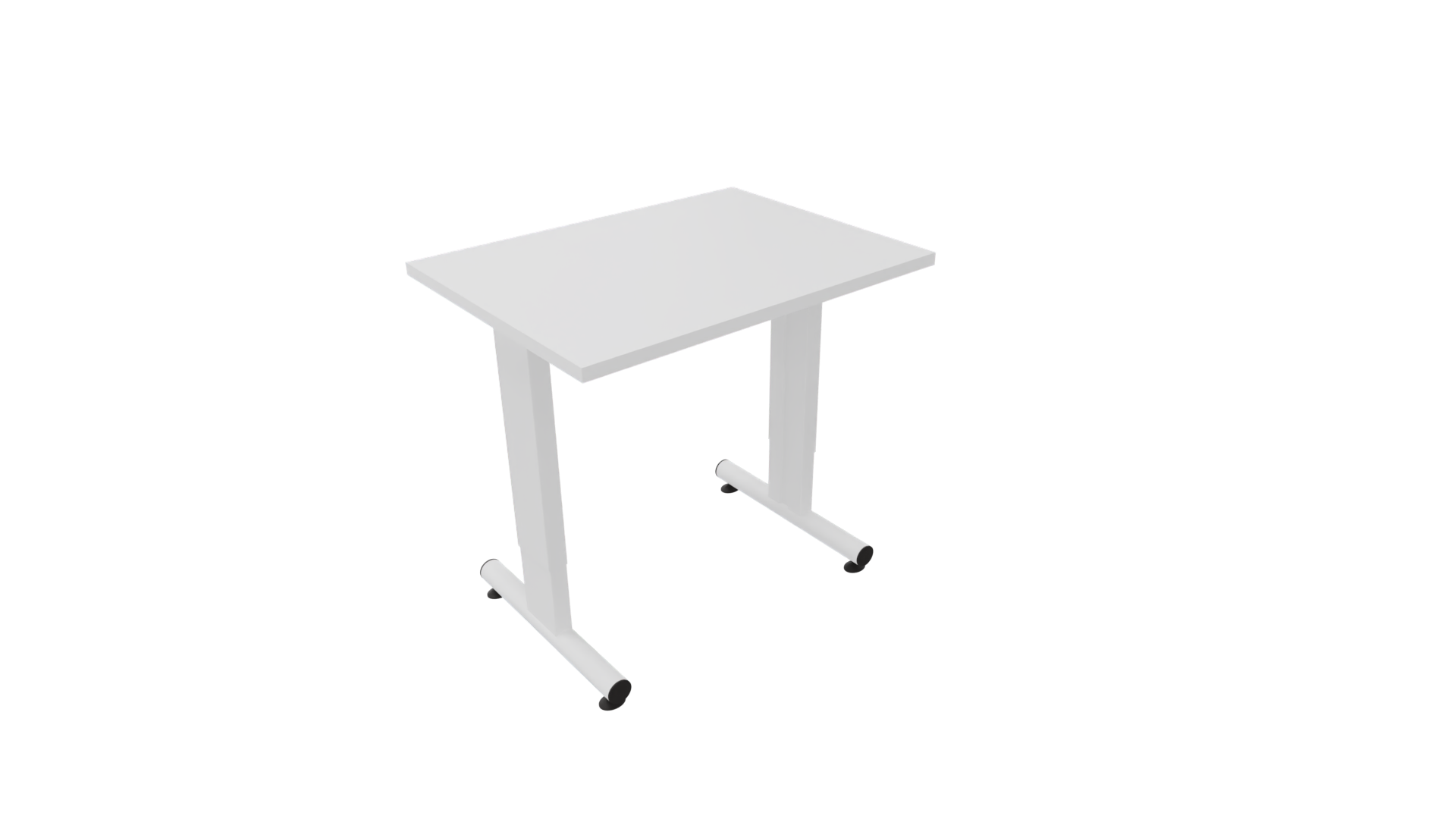 Bijzettafel 3331 - 80 x 46 cm. - Wit - Wit afbeelding
