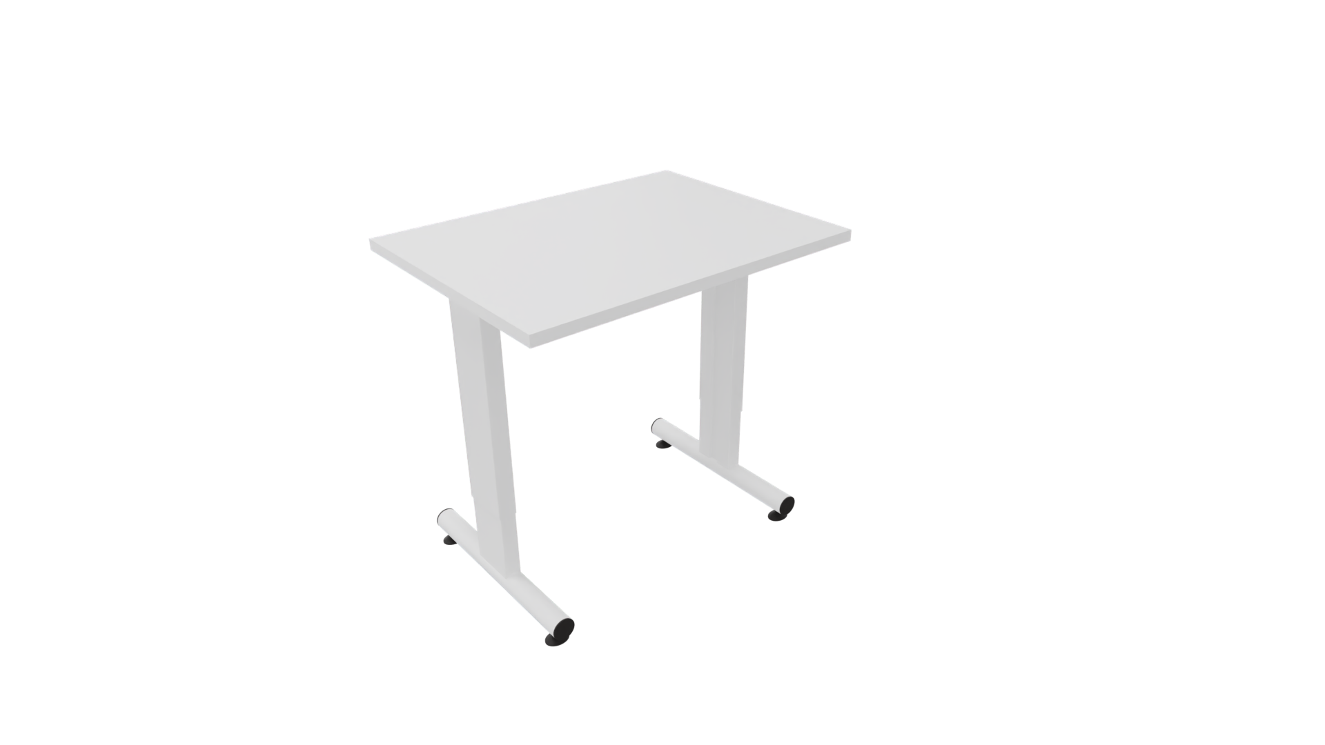 Bijzettafel 3331 - 80 x 60 cm. - Wit - Wit afbeelding