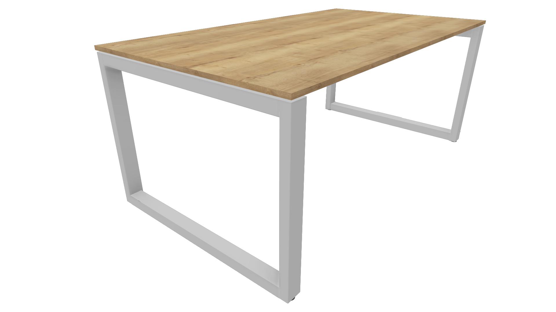 Bureau 4431 recht - 200 x 80 cm. - Alu - Eiken YT49a afbeelding